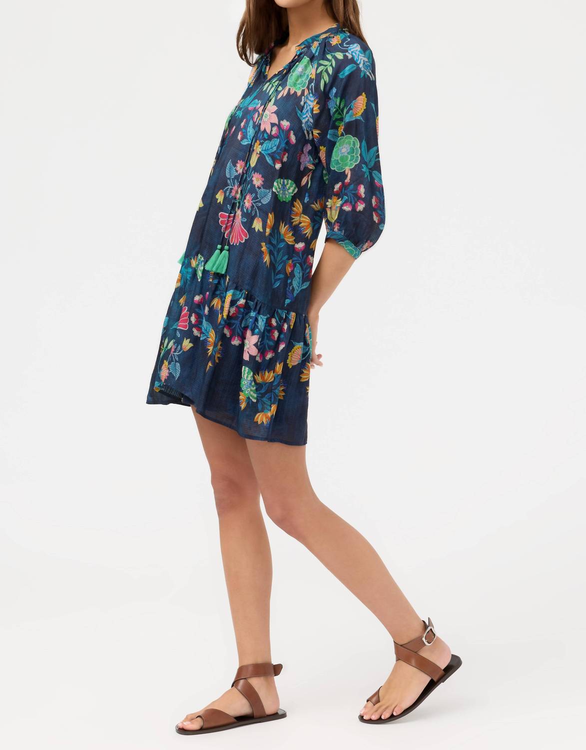 Johnny Was - Tassel 3/4 Sleeves Dress