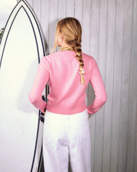 Colorush Sunset Swell Sweater in blushy - women's sweater - detail view