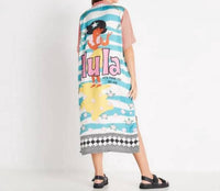 Me369 Laura Shirt Dress in palm tree - women's dress - detail view