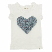Oh Baby! - Kids Dahlia Ruffle Heart Rebekah Tank