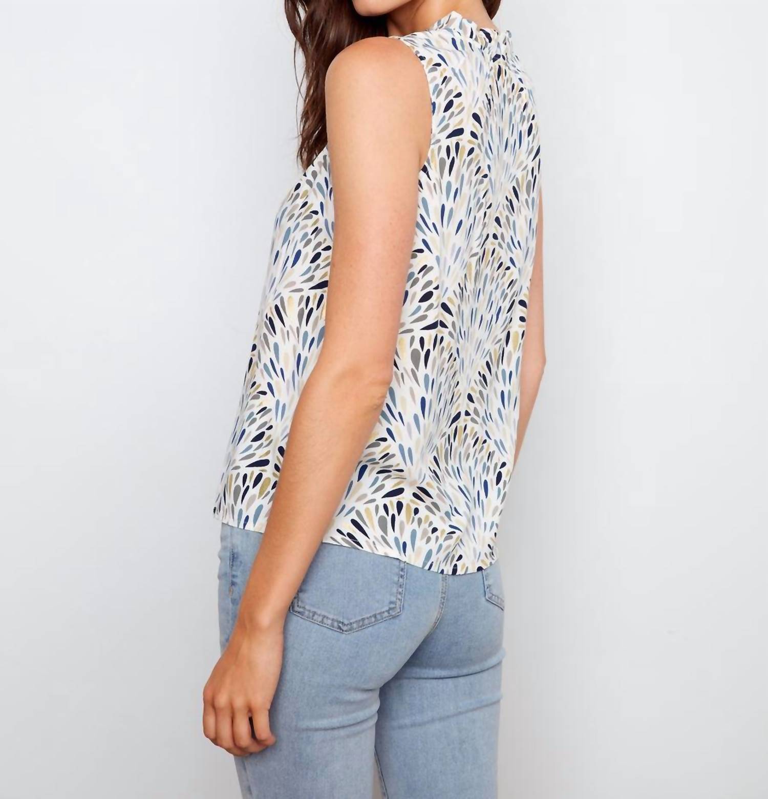 Charlie B - Printed Sleeveless Blouse