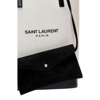 Saint Laurent - Women's Teddy Coated Linen Drawstring Bucket Bag