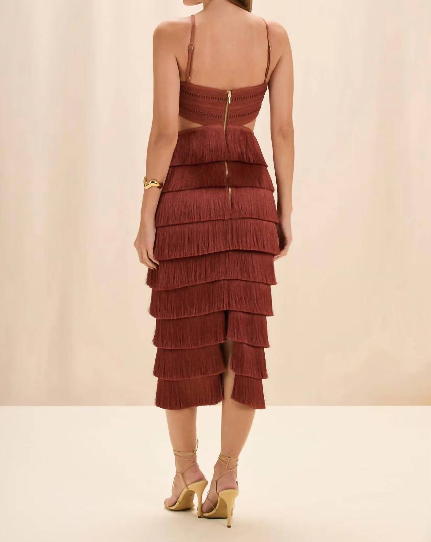 Patbo - Amber Fringe Midi Dress