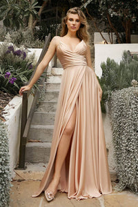 Cinderella Divine - Soft Satin Sweetheart Long Dress