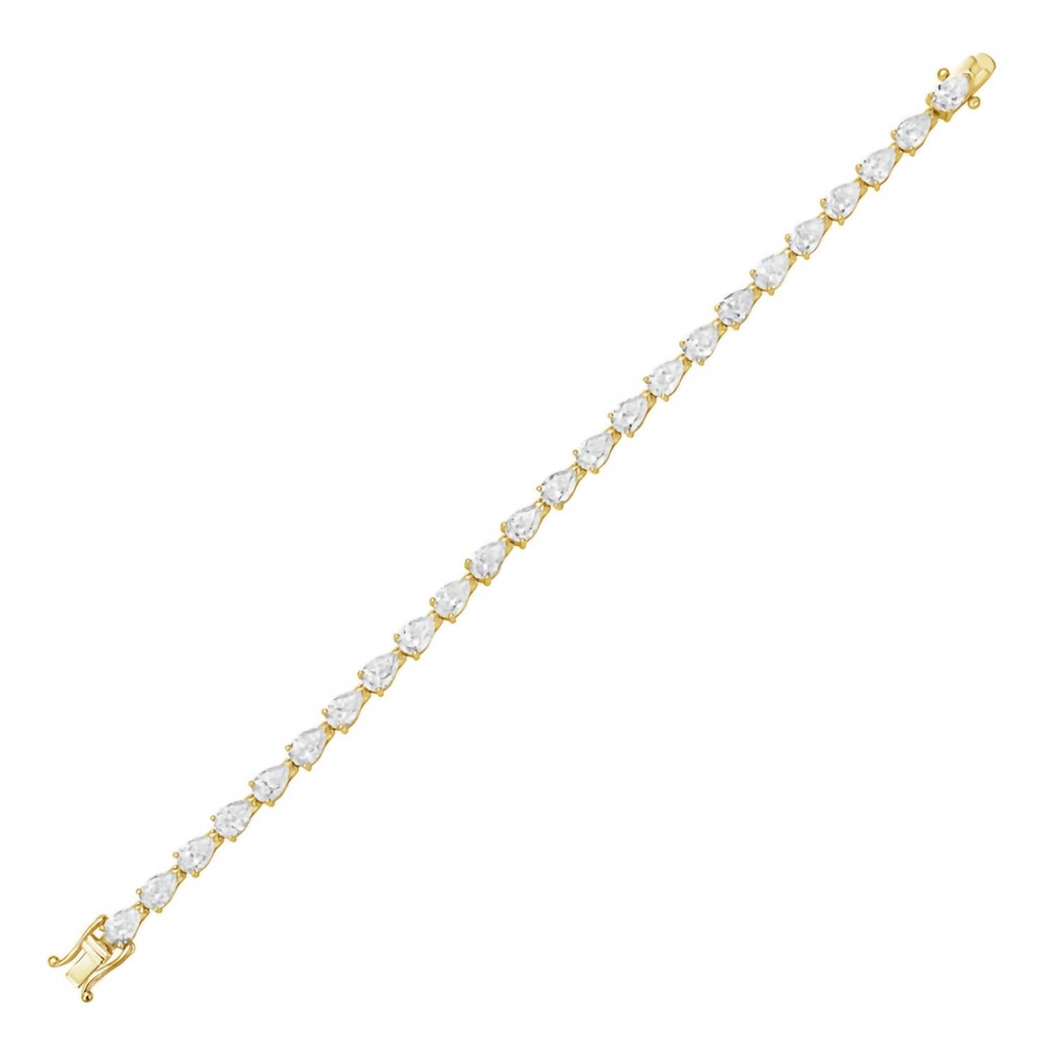 Diana M Jewels - Women's Pear Lab-Grown Diamond Jewelry Bracelet (35.00 Ct) - Signature