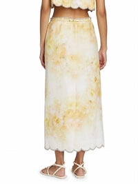 Zimmermann - Crush Scalloped Midi Skirt
