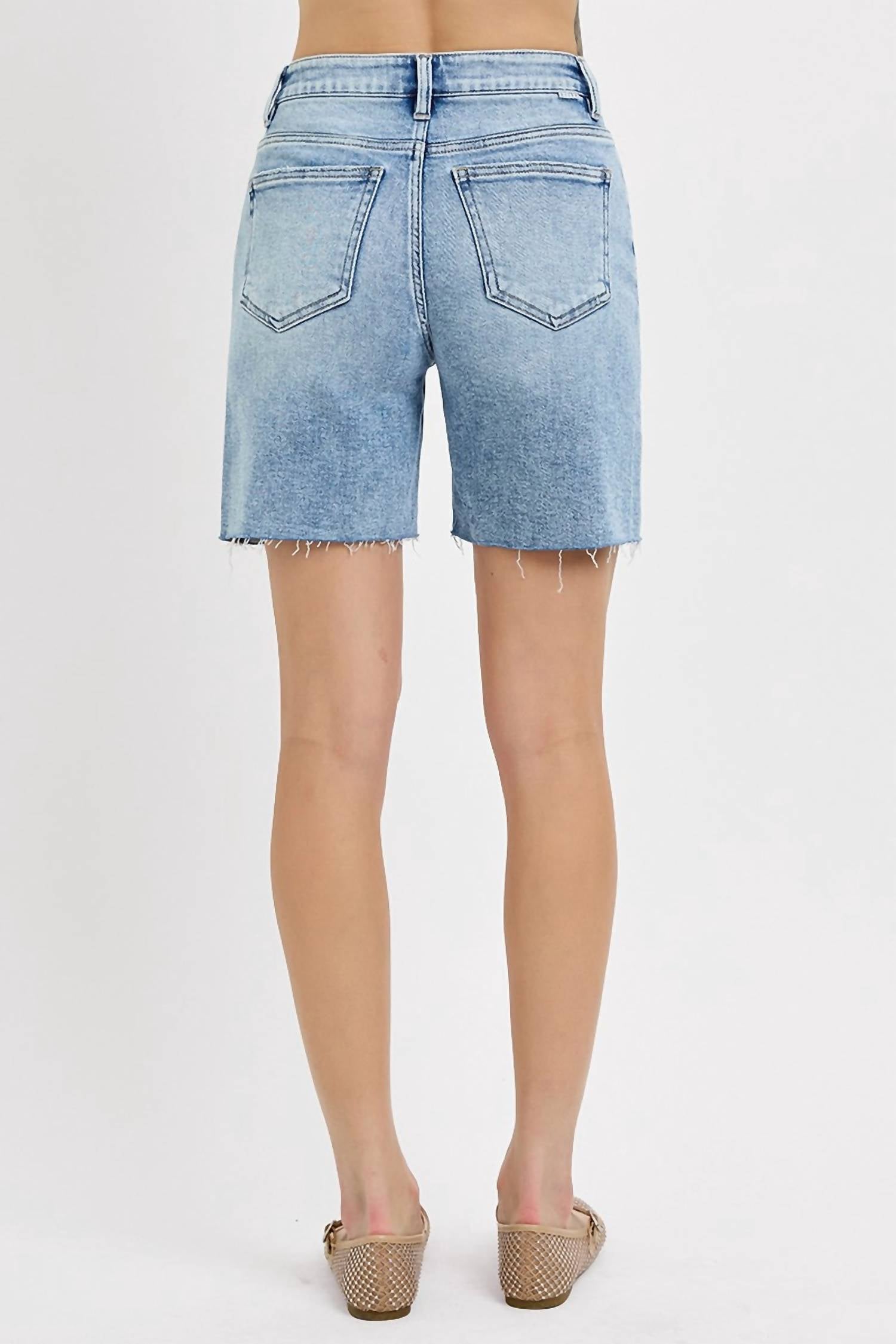 Risen - Tummy Control High Rise Mid Length Shorts