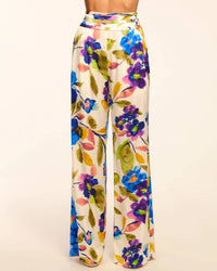 Ramy Brook - Joss Printed Silk Wide Leg Pants