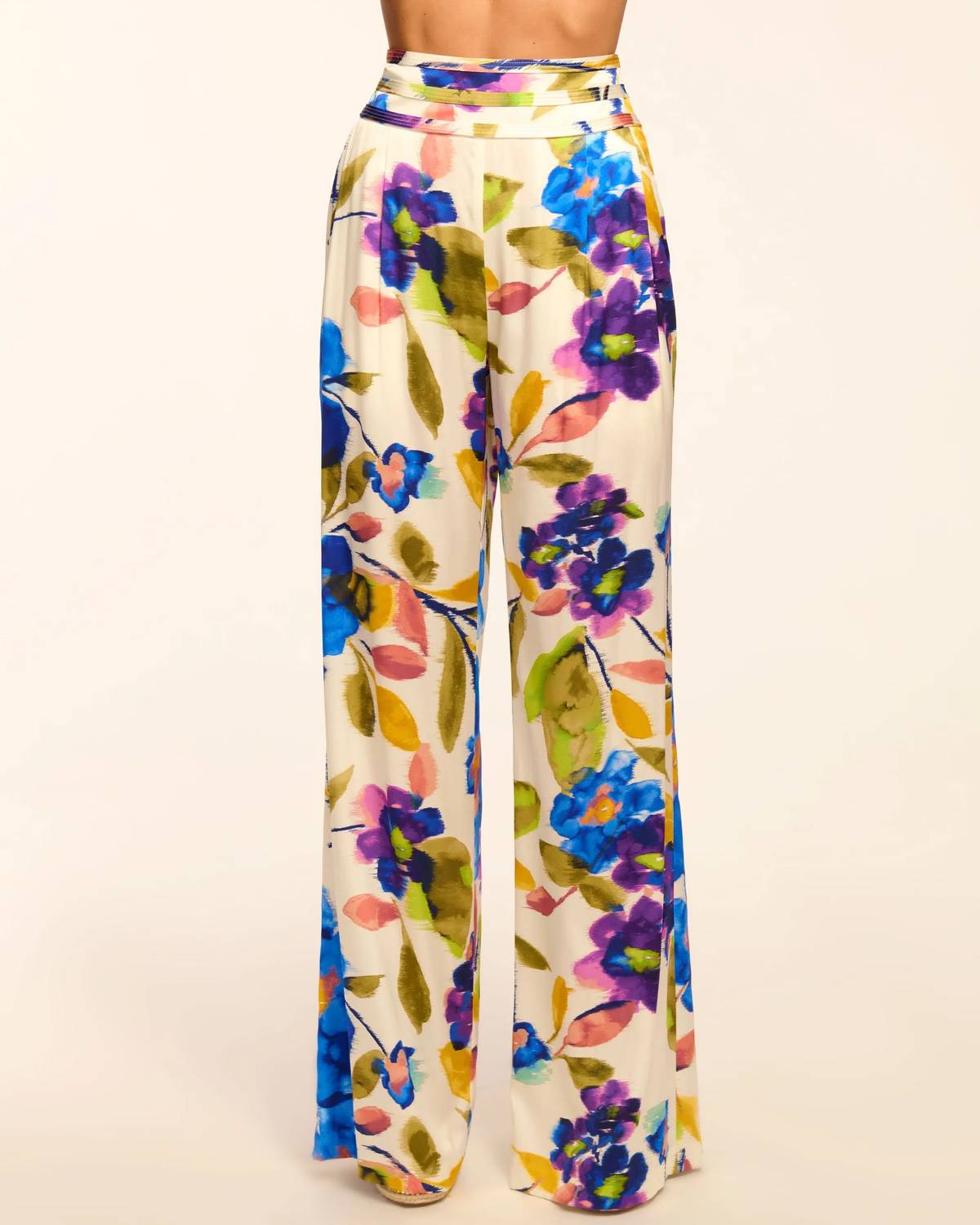 Ramy Brook - Joss Printed Silk Wide Leg Pants