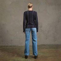 Raisonnel - Slim Wavy Stitch Button Cardigan
