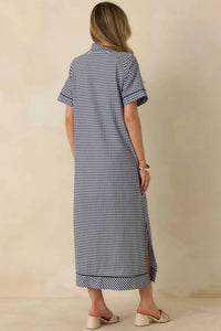 Entrousa - Women's Sleeveless Gingham Maxi Dress