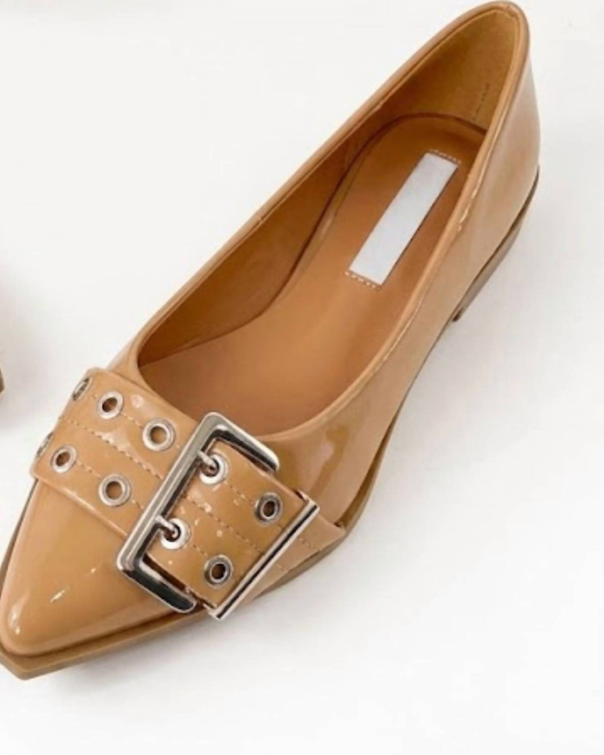 Ccocci - Women's Rivets Pointed Toe Slip-on Flats