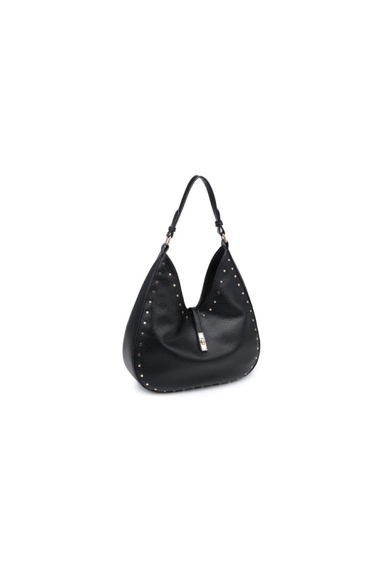 Moda Luxe - Women's Olivia Studded Hobo Bag