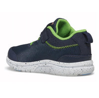 SAUCONY Junior Kid's Kinvara 14 AC Sneakers in navy green - kids' sneaker - detail view
