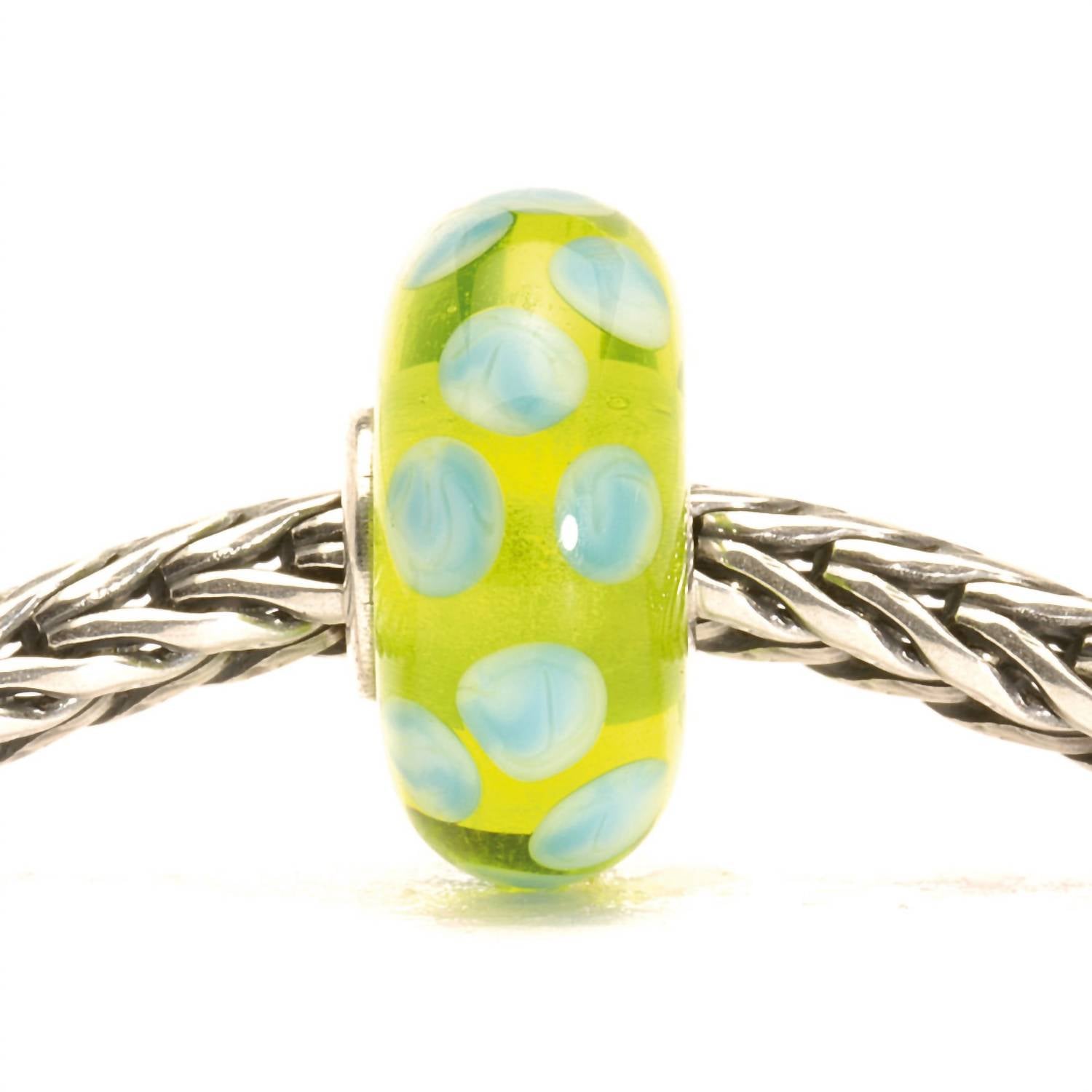 Trollbeads Women's Dot Glass Bead Charm in green - women's accessory - detail view