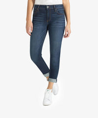 KUT FROM THE KLOTH Catherine Mid Rise Boyfriend Jean in abelia - women's jeans