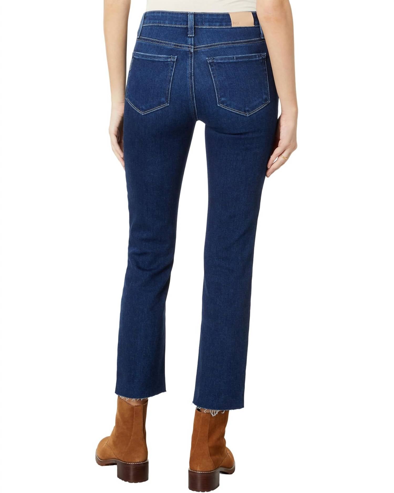 Paige - Cindy Raw Hem Straight Leg Jeans