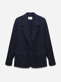DOROTHEE SCHUMACHER Pinstripe Blazer in midnight blue - women's jacket - alternate view