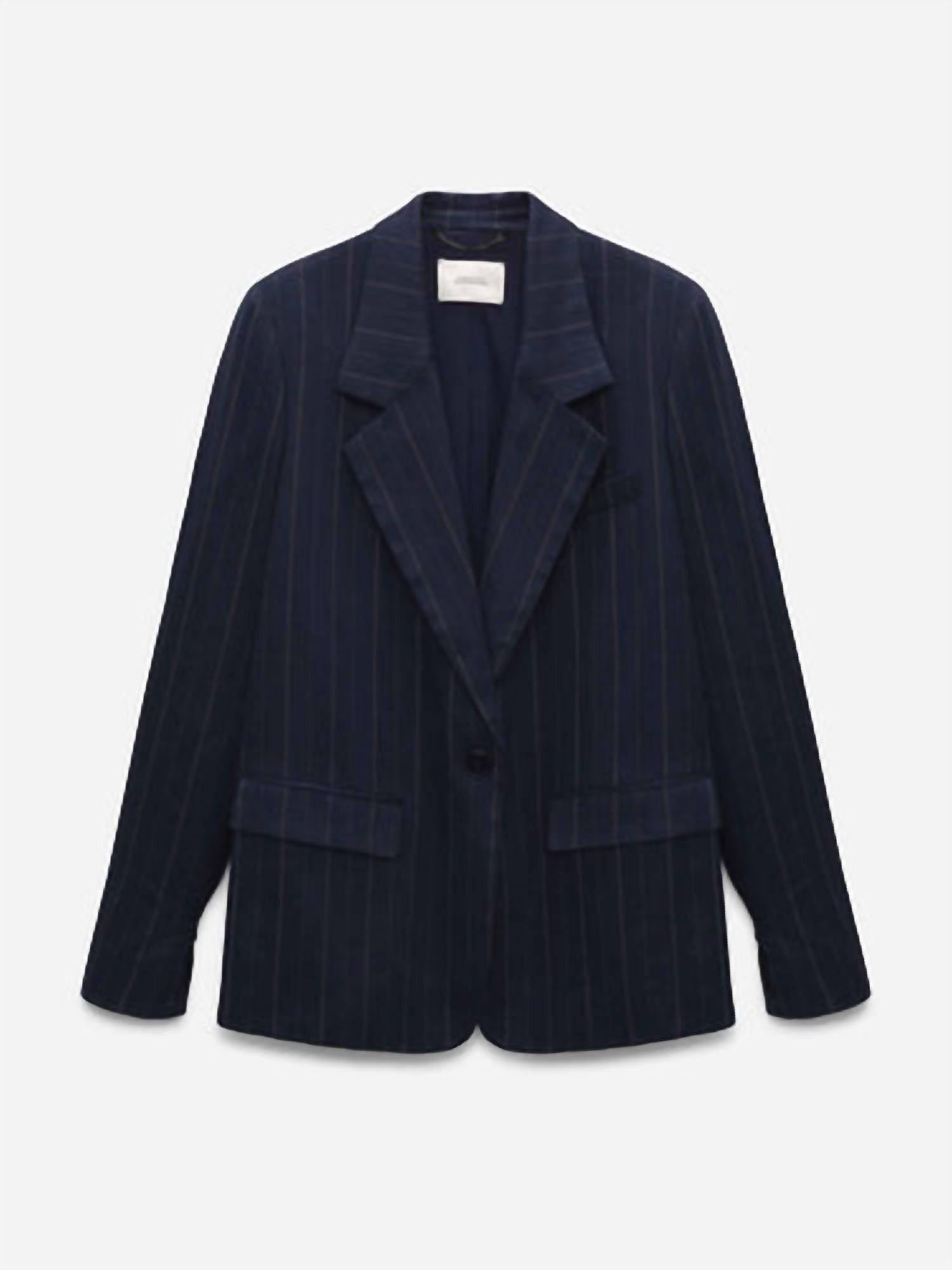 DOROTHEE SCHUMACHER Pinstripe Blazer in midnight blue - women's jacket - alternate view