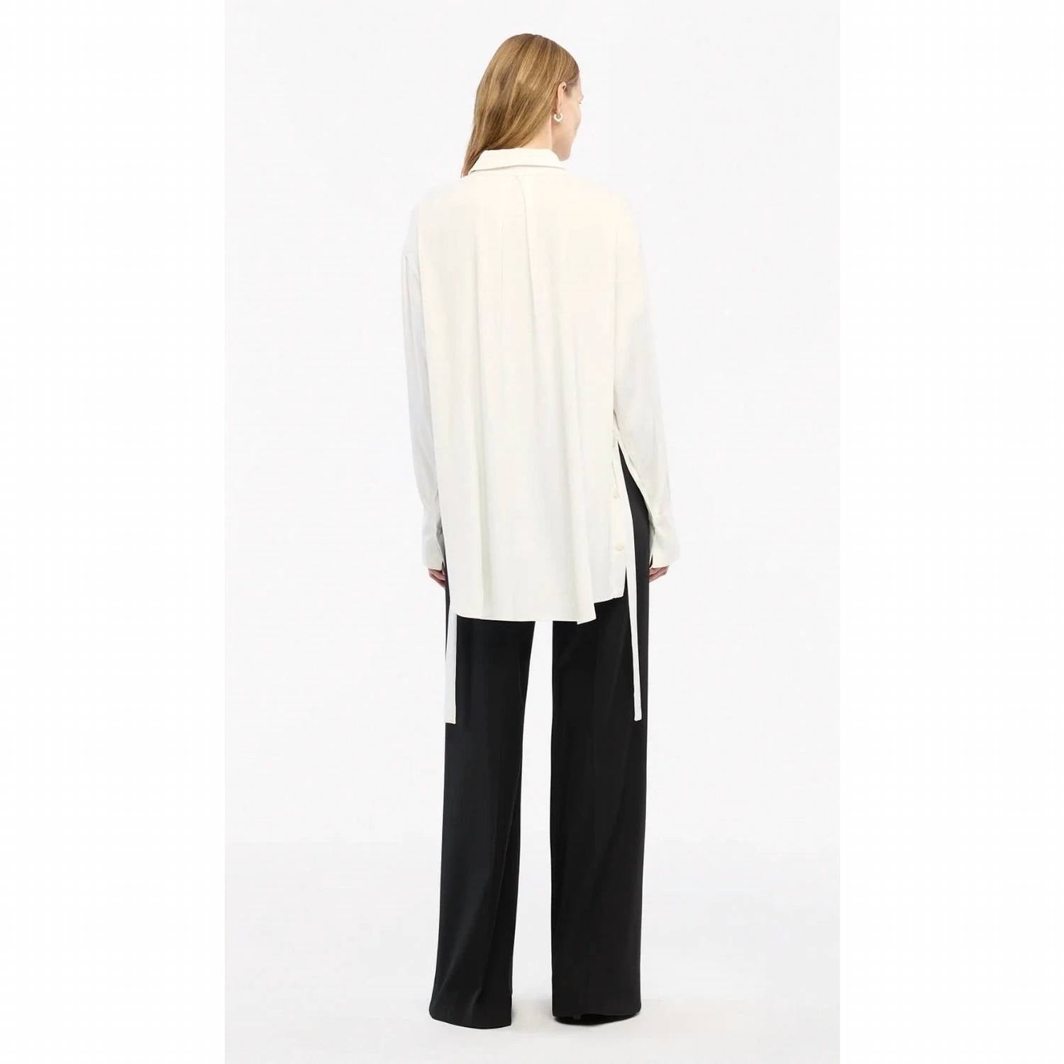 Another Tomorrow - Bias Button Side Shirt