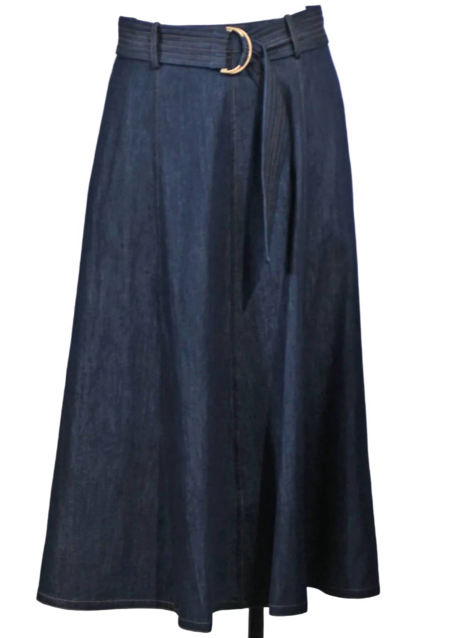 Emily Lovelock - Layla Belted Denim Skirt