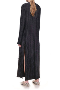 Marina Moscone - Plissé Tabard Maxi Dress