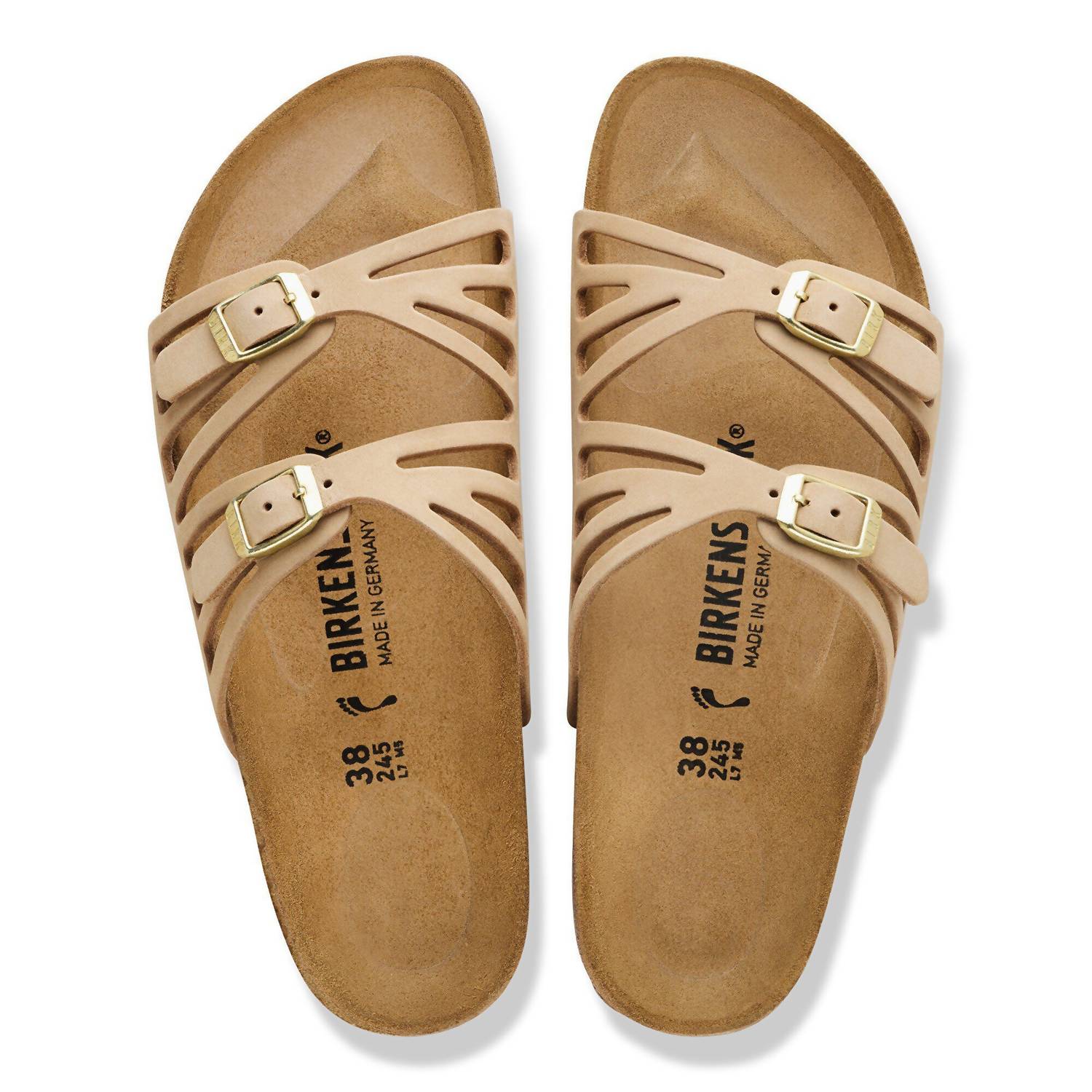 BIRKENSTOCK Women's Granada Strap Sandals in sandcastle - women's sandal - detail view