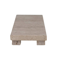 Creative Co-Op - Travertine Stone Footed Cheese & Serving Board