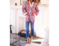 Bell by Alicia Bell Women's Quilted Coat in pink - women's jacket
