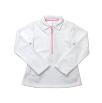 Set Athletics - Girls Heather Half Zip Top