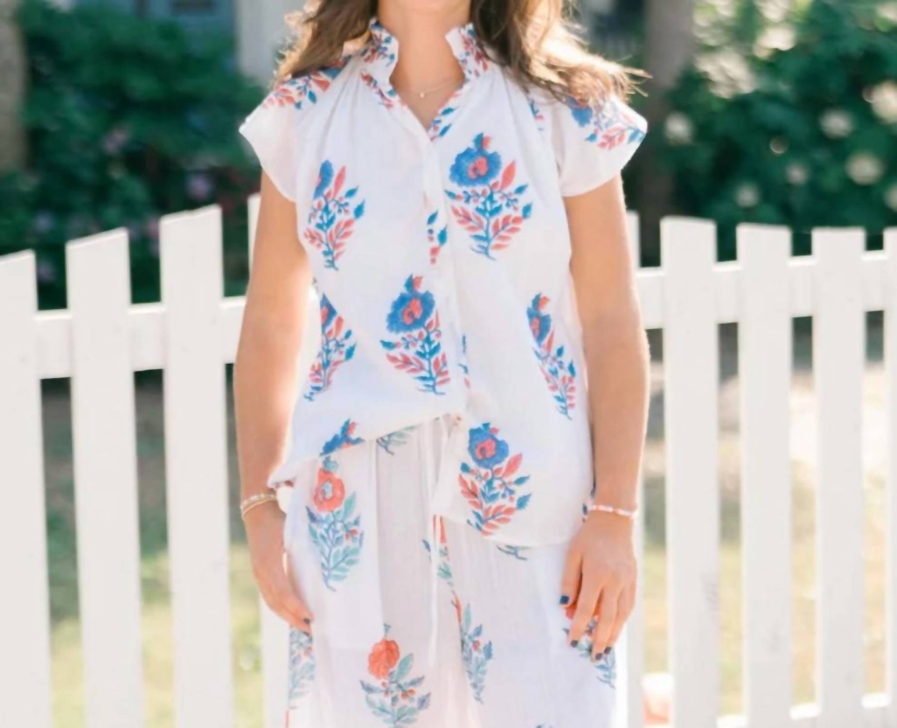 Victoria Dunn - Bays Collared Blouse