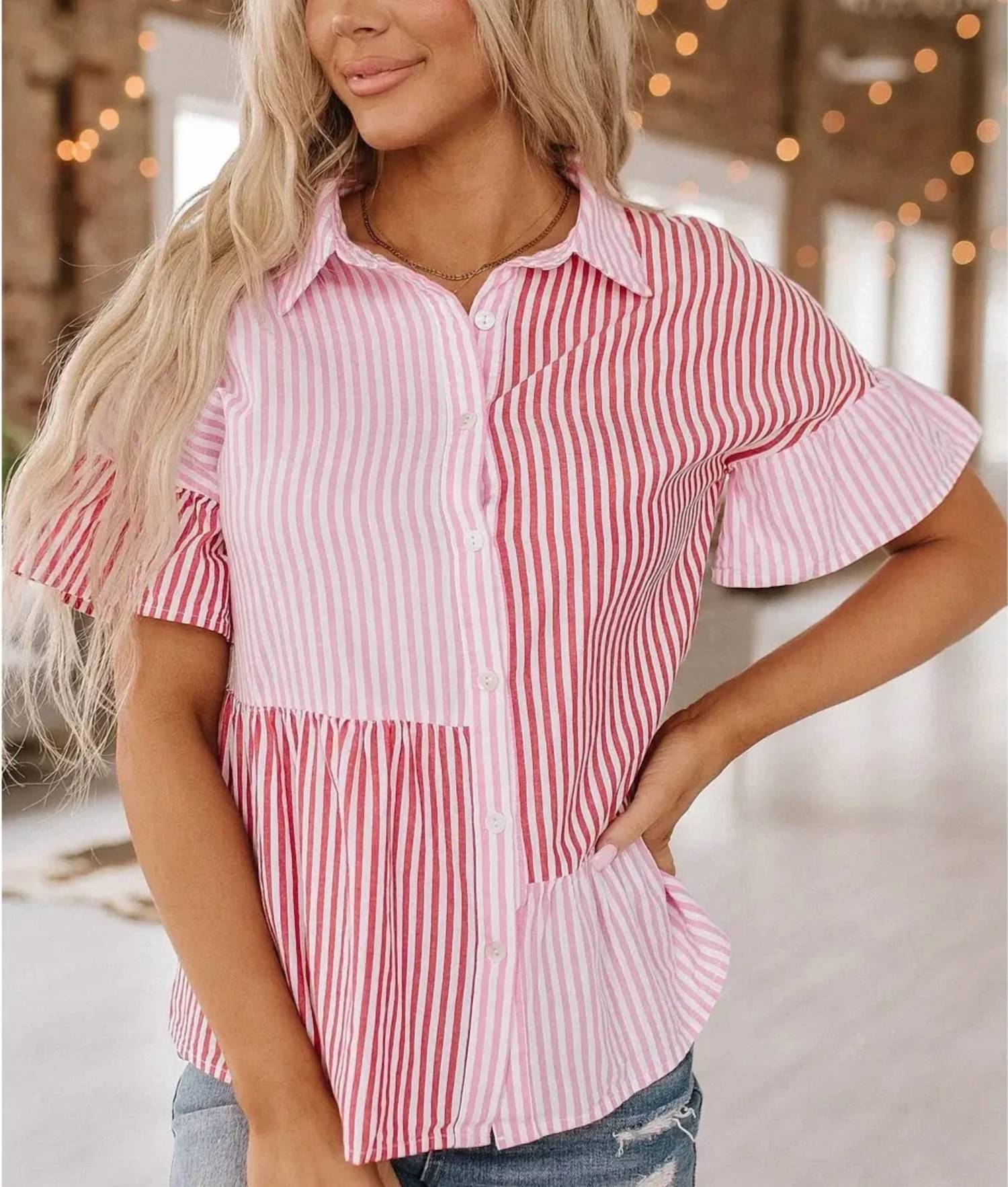 Liam & Company - Alani Button Up Shirt