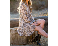 Thml - Snake Print Ruffle Dress