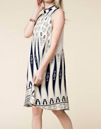Kori - High Neck Swing Mini Dress