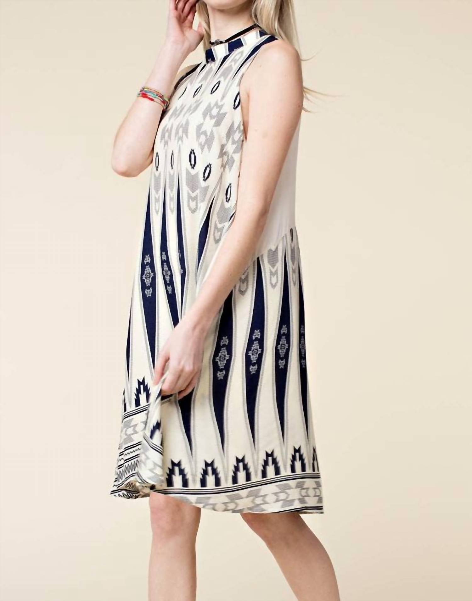 Kori - High Neck Swing Mini Dress