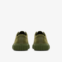 Clarks Men's Pleasures Tornhill Drgnlo Shoe in olive suede - men's sneaker - view 5