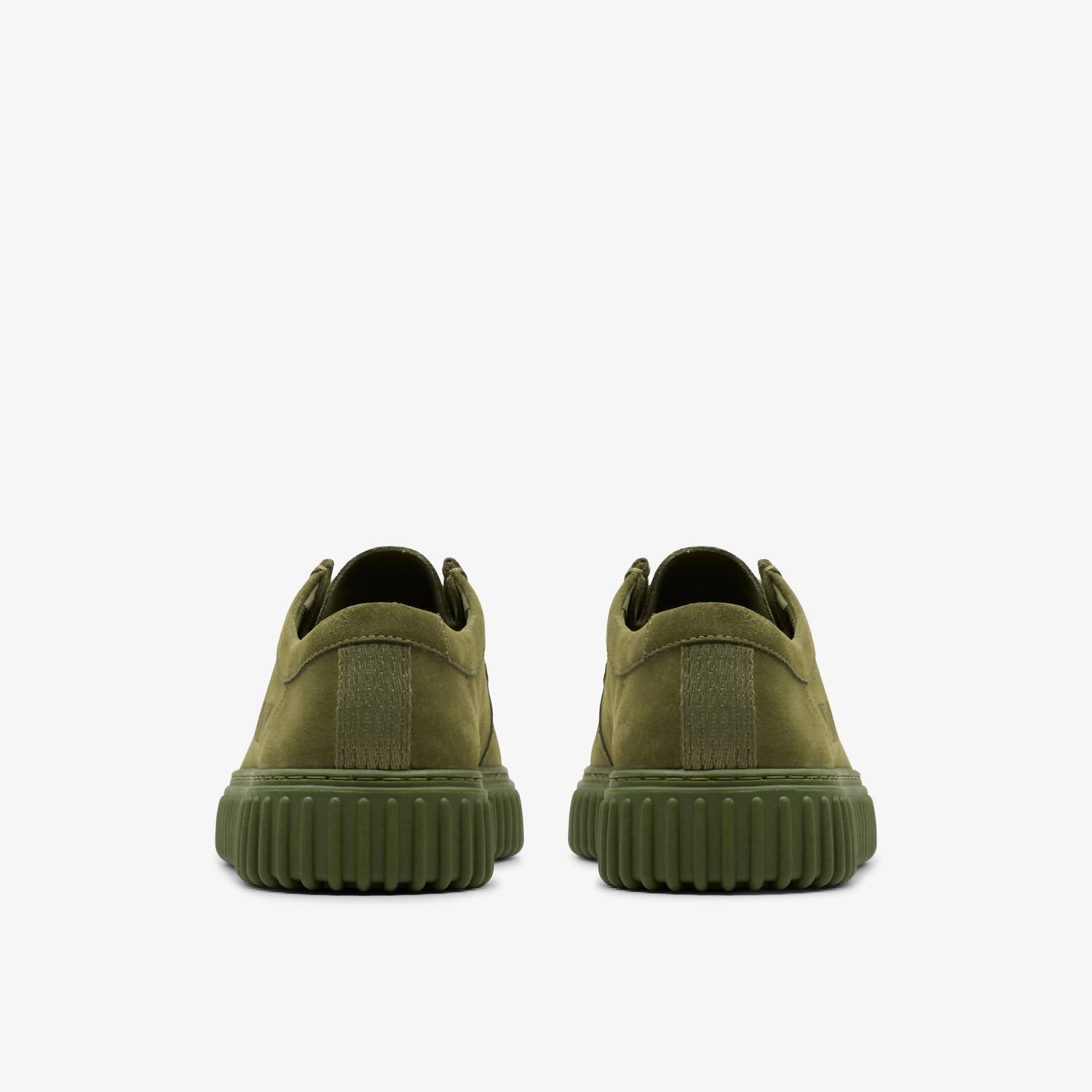Clarks Men's Pleasures Tornhill Drgnlo Shoe in olive suede - men's sneaker - view 5