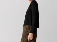 Eileen Fisher - LINEN COTTON RIBBED CARDIGAN