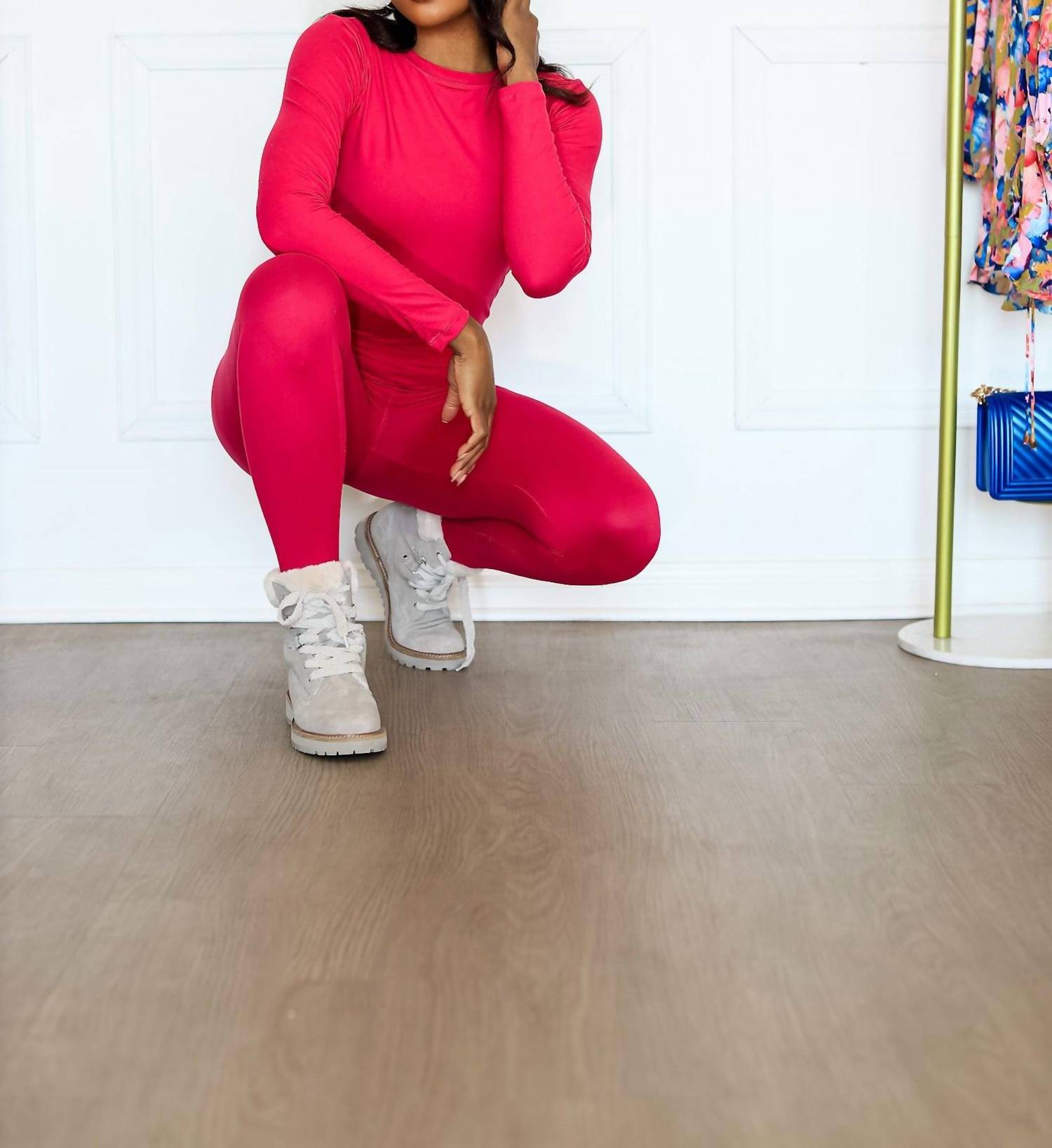 Little Secret Of Mine - Long Sleeve Crew Neck Top & Leggings