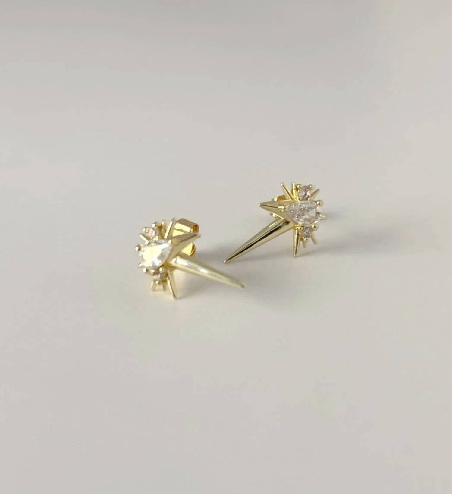 Tramps+Thieves - Women's Armor Spiked Stud Earrings