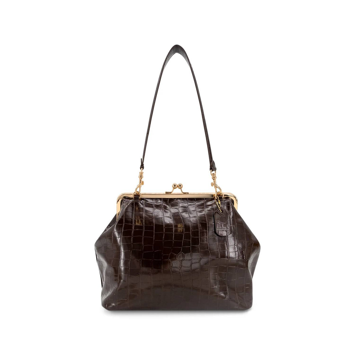 Like Dreams - Women's Miette Faux Croc Top Handle Clutch