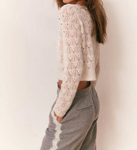 Loveshackfancy - Calico Embellished Pointelle Cardigan