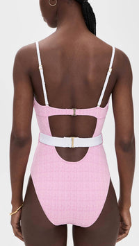 L'Agence - Amie Colorblock Chic One Piece Swimsuit