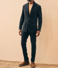 Faherty Men’s Stretch Corduroy Blazer in midnight navy blue - men's jacket - view 4