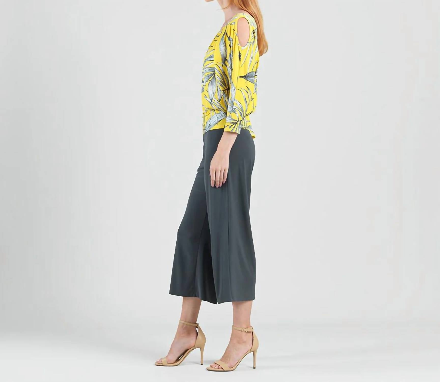 Clara Sun Woo - Open Shoulder Blouson Waist Top
