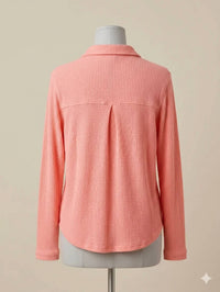 Hello Nite - Lush Waffle Knit Harper Shirt