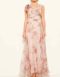 Ina Fashion - Rosette Detail Maxi Dress
