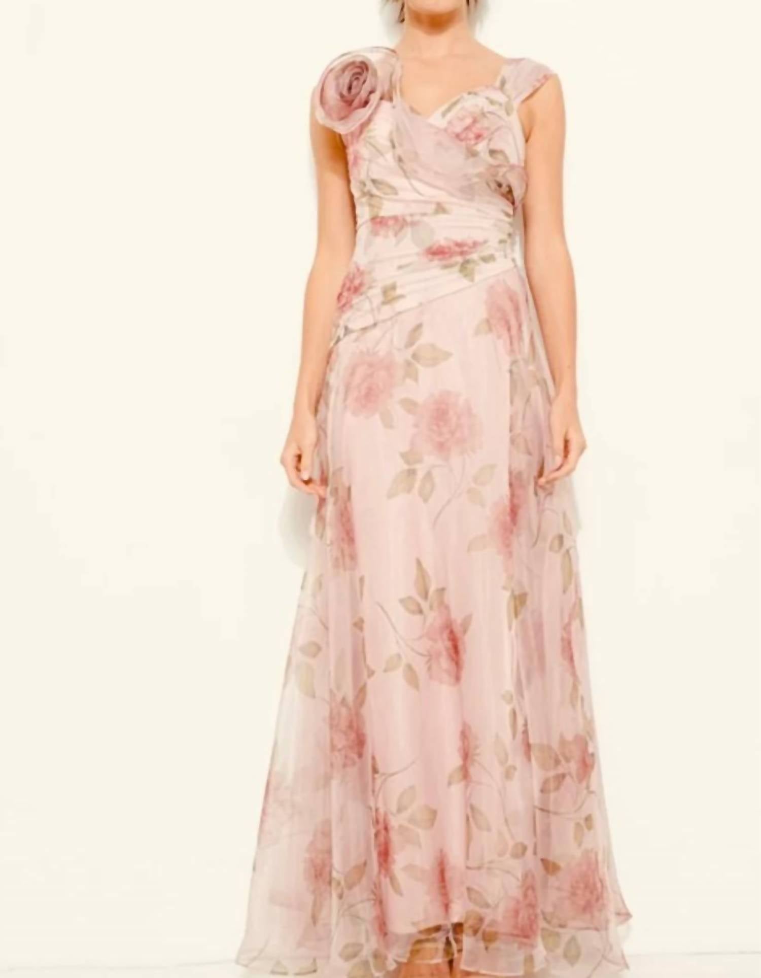 Ina Fashion - Rosette Detail Maxi Dress
