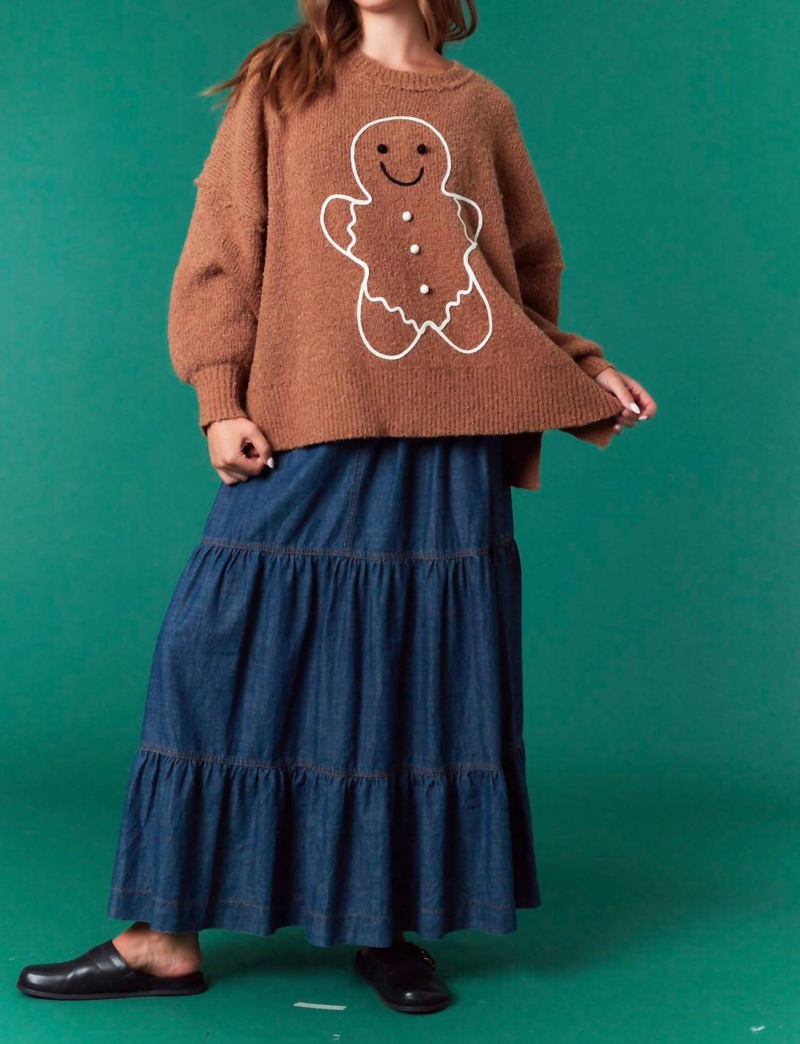 Fantastic Fawn - Gingerbread Man Sweater