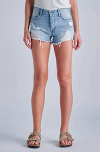 Hidden - Hannah Mid Rise Light Cut Off Shorts